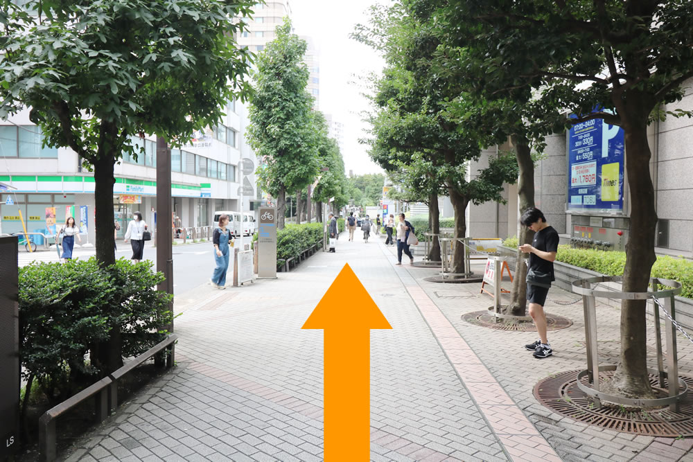 ⑤道なりに進みます